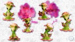 ambiguous_gender angry anthro attack black_sclera flower_hands green_body leaf leaf_feet leaf_hair looking_at_viewer not_furry one_eye_closed pattern_background plant plant_hair poison poison_cloud pseudo_hair pupils sad simple_background sleeping small_waist sneeze solo stern_look white_pupils wink winking_at_viewer mrlarions electronic_arts maxis_(ea) spore_(game) elemental_creature elemental_humanoid flora_fauna humanoid plant_humanoid 16:9 hi_res widescreen female_(lore)