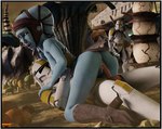 3d_(artwork) aayla_secura alien armor blue_body blue_skin boots clone clone_trooper clothing commander_bly digital_media_(artwork) duo female footwear hi_res high_heeled_boots high_heels humanoid male male/female sex shoes ssevisx star_wars twi'lek vaginal