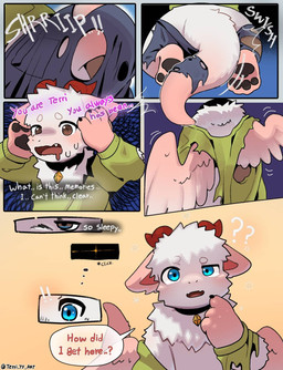 3_toes collar cute_fangs dialogue duo fangs feet feral forced forced_transformation fur growth identity_death loss_of_self male memory_loss memory_modification pawpads permanent permanent_transformation pink_body pink_fur simple_background species_transformation tail tail_growth teeth text toes transformation twinning wearing_collar white_background white_body white_fur wings terri_the_dragon mythology dragon furred_scalie human mammal mythological_creature mythological_scalie scalie comic english_text hi_res