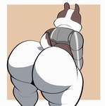 anthro big_butt bouncing_butt bubble_butt butt huge_butt male metal slightly_chubby slightly_chubby_male solo tail thick_thighs twerking nathanatwar cartoon_network mao_mao:_heroes_of_pure_heart badgerclops badger mammal mustelid musteline 2d_animation animated short_playtime