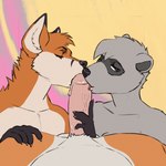 bisexual both_sexes_in_same_situation collaborative collaborative_fellatio collaborative_oral collaborative_sex duo_focus fellatio female first_person_view genitals group group_sex hand_on_penis humanoid_genitalia humanoid_penis kissing licking looking_at_viewer male male/female male/male male_pov oral penile penis penis_kissing penis_lick pov_blowjob sex threesome tongue trio fuzzamorous vvoolfe jack-jackal_(character) robin_raccoon sam-fox_(jack-jackal) black-backed_jackal canid canine canis fox jackal mammal procyonid raccoon red_fox true_fox 2d_animation animated artist_collaboration frame_by_frame hi_res