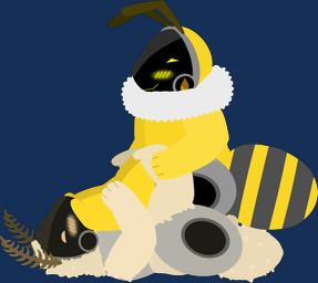 ambiguous_penetration antennae_(anatomy) anthro arthropod_abdomen blush duo feet female foot_fetish machine male male/female paws_in_face penetration sex sitting_on_another tf2_demo_2004 honeypot_(tf2_demo_2004) mocha_(tf2_demo_2004) arthropod bee hybrid hymenopteran insect lepidopteran moth protogen alpha_channel hi_res