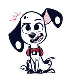 black_body black_fur black_spots collar feral floppy_ears fur markings solo spots spotted_body spotted_fur white_body white_fur white_spots higglytownhero 101_dalmatian_street 101_dalmatians disney d.j._(101_dalmatians) canid canine canis dalmatian domestic_dog mammal