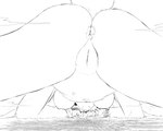 all_fours anthro anus breasts butt city female genitals giga looking_at_viewer looking_back looking_back_at_viewer macro nude nude_female presenting presenting_hindquarters pussy solo tail tail_tuft tuft xtreme7 lagomorph leporid mammal rabbit 2021 5:4 monochrome sketch