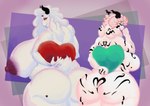 anthro belly big_breasts big_butt black_border border breasts butt duo female female/female fur horn huge_breasts huge_butt incest_play mature_female solo stripes white_body white_fur moyco undertale undertale_(series) asriel_dreemurr_(god_form) toriel boss_monster_(undertale) bovid caprine goat mammal absurd_res hi_res daughter_(lore) incest_(lore) incestuous_temptation_(lore) mother_(lore) mother_and_child_(lore) mother_and_daughter_(lore) parent_(lore) parent_and_child_(lore) parent_and_daughter_(lore)