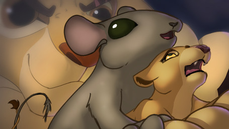 female feral forced group macro male male/female micro shrinking size_difference size_transformation transformation trio lionleo98 disney the_lion_guard the_lion_king kion_(the_lion_guard) nala_(the_lion_king) felid lion mammal mouse murid murine pantherine rodent 16:9 hi_res widescreen
