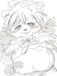 anthro begging begging_pose belly birthmark blep blush lying male markings navel nipples on_back pose slightly_chubby solo tongue tongue_out young mkz_kabeuchi lifewonders tokyo_afterschool_summoners masashi_(tas) canid canine canis domestic_dog mammal 3:4 hi_res sketch