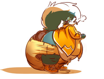 accident anthro bent_over black_nose blue_body blue_fur blue_hair blue_tail bodily_fluids bottomwear clothing excessive_feces feces footwear fur genital_fluids hair hyper hyper_feces jacket looking_pleasured male orange_bottomwear orange_clothing orange_footwear orange_jacket orange_shirt orange_shoes orange_shorts orange_topwear overweight pooping raised_tail shirt shoes shorts simple_background soiling soiling_bottomwear soiling_clothing soiling_shorts solo standing stretched_clothing tail tongue tongue_out topwear urine wetting wetting_bottomwear white_body white_fur white_tail bigasshyperdiaper bigasshyperdiaper_(character)