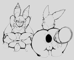 anal anal_fluids anal_fluids_on_object angry anthro anus anus_focus ass_up big_anus big_ears bodily_fluids butt disembodied_hand disembodied_penis ear_piercing female flexible frown gaping gaping_anus genitals ghost_hand hair hand_on_butt hands_behind_head industrial_piercing industrial_piercing_ladder legs_behind_head legs_up looking_at_viewer lying male multiple_piercings neck_tuft nipple_piercing nipples on_back penis piercing presenting presenting_anus presenting_hindquarters presenting_vulva pretzel_position ring_piercing scowl short_hair solo spread_butt spreading tail tuft upside_down vulva woomi_e blythe_(zear) bat leaf-nosed_bat mammal microbat yangochiropteran absurd_res hi_res line_art sketch
