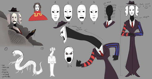 4_fingers angry anthro black_body blue_clothing blue_suit bottomwear chart clock clothed clothed_anthro clothed_male clothing collared_shirt directional_arrow dress_shirt emoticon fedora feral fingers fist footwear front_view frown fully_clothed fully_clothed_anthro fully_clothed_male grey_background hat headgear headwear height_chart holding_object holding_pocketwatch looking_aside looking_at_viewer looking_back male mask necktie numbered_sequence pants pocketwatch purple_bottomwear purple_clothing purple_footwear purple_pants purple_shoes purple_suit question_mark red_clothing red_necktie red_suit shirt shoes simple_background smile solo standing suit text topwear watch wearing_mask white_clothing white_dress_shirt white_shirt white_topwear ninetheowl team_fortress_2 valve spy_(team_fortress_2) unknown_species 2026 artist_name black_and_white digital_drawing_(artwork) digital_media_(artwork) english_text flat_colors hi_res monochrome sketch
