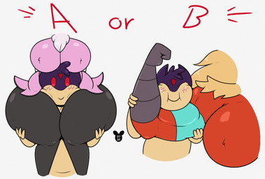 alternate_color ambiguous_anthro ambiguous_gender anthro big_breasts blush blush_lines breasts chest_tuft closed_smile eyes_closed featureless_breasts female female_anthro fingers fist fur group hair hip_tuft mouth_closed muscular muscular_female nude nude_ambiguous nude_anthro nude_female pink_body pink_fur purple_body red_body red_eyes red_text simple_background smile tan_body text thick_thighs trio tuft white_background wide_hips luanctoons nintendo pokemon bonnie_(luanctoons) quill_(luanctoons) shizuka_(luanctoons) blaziken braixen canid generation_2_pokemon generation_3_pokemon generation_6_pokemon mammal pokemon_(species) quilava shiny_pokemon 2026 absurd_res cel_shading colored digital_drawing_(artwork) digital_media_(artwork) english_text hi_res shaded male_(lore)