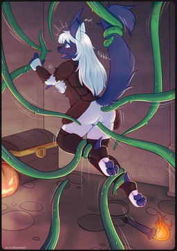 anal anal_penetration anthro anus blush breasts clothed clothing female forced genitals humanoid_genitalia nipples open_mouth penetration pokemorph rape restrained sex tentacle_in_ass tentacle_in_vagina tentacle_penetration tentacle_rape tentacle_sex tentacles torn_clothing vaginal vaginal_penetration vulva white_body akiannakatt nintendo pokemon absol canid canine generation_3_pokemon mammal pokemon_(species) absurd_res digital_media_(artwork) hi_res