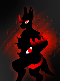 abstract_background anthro black_silhouette claws digitigrade ear_piercing finger_claws gauged_ear gradient_horn hand_eye horn male multi_tail occult_symbol pentacle pentagram piercing silhouette silhouetted_body simple_background simple_coloring simple_colors solo spade_tail sparkles sparkling_background star symbol tail unusual_anatomy awsmgmer invor_(awsmgmer) canid canine demon fennec_fox fox hybrid mammal true_fox absurd_res digital_drawing_(artwork) digital_media_(artwork) hi_res high_contrast signature nonbinary_(lore)