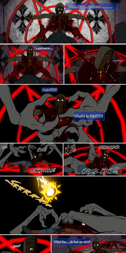 blood bodily_fluids bound clothing cult dark_fantasy dialogue fantasy gore human_sacrifice knife occultism robe sacrifice stabbed_heart last69skulls undeadkitty13 becoming_grace_(comic) firedrive24 human mammal absurd_res comic digital_media_(artwork) hi_res long_image tall_image