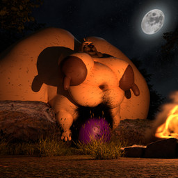 3d_background anthro areola bald big_breasts big_butt big_nipples big_vulva black_lips black_nose breasts brown_nipples butt campfire detailed_background dildo elderly elderly_anthro elderly_female female genitals grass hairy hairy_body hairy_breasts hairy_legs hammerspace hammerspace_pussy hand_on_breast huge_breasts huge_butt huge_hips hyper hyper_butt hyper_dildo hyper_genitalia hyper_hips hyper_pubes hyper_vulva light lips log long_nipples moon morbidly_obese morbidly_obese_anthro morbidly_obese_female nipples nude obese obese_anthro obese_female outside overweight overweight_anthro overweight_female penetration plant pubes ridiculous_fit sex_toy sitting sitting_on_log solo tan_body tan_skin thick_thighs vulva wide_hips wilderness wood adri164 mary_mabuff canid canine canis domestic_dog mammal molosser pug small_molosser toy_dog 1:1 3d_(artwork) absurd_res colored detailed digital_drawing_(artwork) digital_media_(artwork) hi_res lighting mixed_media shaded