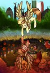 female mexican_flag mexico mexico_city monumento_a_la_revolucion pinata reflection wings freeholeleetoes hasbro my_little_pony mythology angel_de_la_independencia tailcoatl equid equine horse mammal mythological_creature mythological_equine pegasus pony hi_res