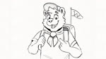 anthro backpack boy_scout male open_mouth picking_nose simple_background smile solo star teeth white_background young bottlebear disney pixar up_(film) manor_(bottlebear) bear mammal 16:9 2022 animated digital_media_(artwork) hi_res short_playtime sound webm widescreen