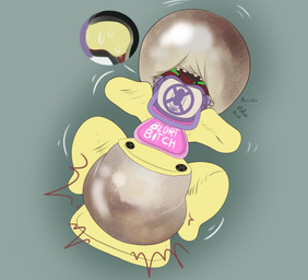 anthro blush bound diaper diaper_on_head feces gag male object_in_mouth pacifier pacifier_gag pacifier_in_mouth pooping soiled_diaper soiling soiling_diaper solo unclean_diaper used_diaper using_diaper srbunny649 cartoon_network mao_mao:_heroes_of_pure_heart sheriff_mao_mao_mao domestic_cat felid feline felis mammal absurd_res hi_res
