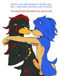 anthro bedroom_eyes bodily_fluids duo ear_piercing erection femboy genitals hug humanoid_genitalia humanoid_penis male male/male narrowed_eyes nose_to_nose penis piercing ring seductive simple_background sweat white_background redxbacon sega sonic_the_hedgehog_(series) shadow_the_hedgehog sonic_the_hedgehog eulipotyphlan hedgehog mammal