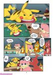 2018 audino bodily_fluids buizel charmeleon claws cleft_tail clock comic conditional_dnp dialogue digital_drawing_(artwork) digital_media_(artwork) english_text female feral fire flaming_tail fur generation_1_pokemon generation_4_pokemon generation_5_pokemon half-closed_eyes hi_res insomniacovrlrd jewel_(insomniacovrlrd) male mammal map narrowed_eyes nintendo open_mouth pikachu pokemon pokemon_(species) pokemon_mystery_dungeon spike_chunsoft sweat tail text