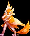 3_fingers 3_toes 4_ears anthro big_claws black_sclera blep blue_eyes claws feather_hair feathered_wings feathers feet fingers hair hand_on_hip hand_on_own_head hand_on_own_hip male male_anthro multi_ear nude nude_anthro nude_male orange_body orange_ears orange_feathers orange_hair orange_tail orange_wings pseudo_hair purple_tongue scutes simple_background solo tail toe_claws toes tongue tongue_out transparent_background white_body white_claws white_feathers white_inner_ear white_legs white_wings winged_arms wings chibity ravashi_(dynnie) avali avian 2023 absurd_res alpha_channel hi_res signature male_(lore)