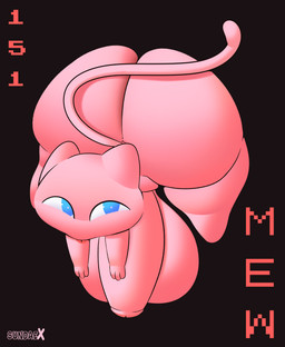 balls big_balls big_butt big_penis blue_eyes butt femboy floating fur genitals huge_balls huge_butt huge_penis humanoid_genitalia humanoid_penis hyper hyper_balls hyper_genitalia hyper_penis looking_at_viewer male nude penis pink_balls pink_body pink_butt pink_ears pink_fur pink_tail shortstack shortstack_male simple_background smug smug_face solo tail text thick_thighs tongue tongue_out wide_hips sundaebunnyx nintendo pokemon generation_1_pokemon legendary_pokemon mammal mew_(pokemon) pokemon_(species) absurd_res digital_media_(artwork) hi_res