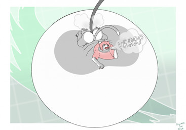 air_inflation ambiguous_gender anthro belly big_belly burping fart fart_fetish hose hose_inflation hose_insertion huge_belly hyper hyper_belly inflation solo v-draws-ad star_(v-draws-ad) felid feline mammal hi_res