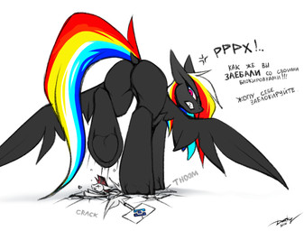 angry cross-popping_vein crush duo extreme_size_difference female feral hooves looking_at_another looking_back looking_back_at_another macro male male/female not_furry sign size_difference stomped stomping text underhoof wings darky_wings hasbro my_little_pony mythology darky_wings_(character) waypoint_mark_(oc) equid equine mammal mythological_creature mythological_equine pegasus hi_res sketch translated