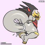 1:1 absurd_res altered_forme_giratina anal anal_penetration anthro autopenetration balls big_butt bodily_fluids butt cum cum_in_ass cum_inside gabriel_(luckyabsol) generation_4_pokemon genital_fluids genitals giratina hi_res humanoid_genitalia humanoid_penis legendary_pokemon licking licking_lips male masturbation nintendo penetration penis pokemon pokemon_(species) prehensile_tail slightly_chubby solo spaca tail tail_fetish tail_in_ass tail_in_own_ass tail_insertion tail_masturbation tail_play thick_tail thick_thighs tongue tongue_out