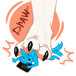 3_toes abuse ambiguous/ambiguous ambiguous_gender anthro barefoot black_claws black_toe_claws blue_body blue_eyes claws command digitigrade drawing_(action) drawing_in_a_drawing drawing_tablet duo electronics emanata extreme_size_difference faceless_ambiguous faceless_character feet fingers foot_crush foot_fetish foot_focus foot_on_face foot_on_head foot_play forced fur larger_ambiguous larger_anthro looming lying micro motion_lines nervous nude on_front on_ground onomatopoeia pawpads paws pink_pawpads pinned pinned_to_ground scared simple_background size_difference size_play smaller_ambiguous smaller_anthro smile solo_focus sound_effects squish stepped_on stomping struggling tail talking_to_another teeth text toe_claws toes underfoot white_background white_body white_fur geniebuy fyr_(fenrir784) ych_(character) avali avian bird canid canine mammal 1:1 2026 colored digital_drawing_(artwork) digital_media_(artwork) english_text flat_colors hi_res meme sketch