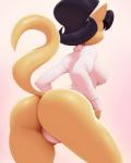 anthro black_hair breasts butt camel_toe clothed clothing female hair panties skimpy solo underwear sunibee nickelodeon t.u.f.f._puppy kitty_katswell domestic_cat felid feline felis mammal 2014 4:5 hi_res