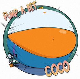 air_inflation anthro belly belly_expansion big_belly black_clothing black_eyes black_footwear black_gloves black_hair black_handwear black_shoes blonde_hair blue_body blue_bottomwear blue_clothing blue_pants blue_skin blue_topwear body_inflation bottomwear brown_inner_ear buckteeth clothing duo expansion eyelashes female footwear gloves green_eyes hair handwear hose hose_in_butt hose_inflation huge_belly hyper hyper_belly hyper_inflation immobile inflation motion_lines navel orange_body orange_ears pants pink_clothing pink_footwear pink_shoes shirt shoes simple_background spherical_inflation swelling teeth text topwear white_background white_clothing white_shirt white_topwear edgeofmind activision crash_bandicoot_(series) coco_bandicoot nina_cortex bandicoot human mammal marsupial 2022 archived_source cel_shading colored digital_media_(artwork) english_text hi_res shaded