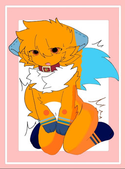 male male/male sitting solo haizhong canid canine fox humanoid mammal