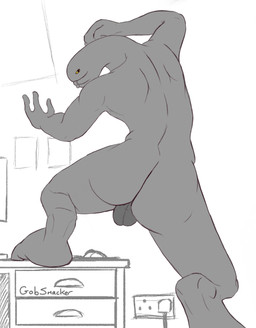 against_surface against_wall anthro anus backsack balls bent_leg big_butt bouncing_balls bouncing_butt butt erection genitals looking_at_viewer looking_back looking_back_at_viewer male nude penis presenting presenting_hindquarters raised_leg rear_view shaking_butt simple_background solo spread_legs spreading text wide_hips gobsmacker halo_(series) microsoft xbox_game_studios alien sangheili 2022 2d_animation animated animated_gif artist_name digital_media_(artwork) frame_by_frame hi_res short_playtime signature
