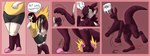 6_panel_comic after_transformation anthro bottomwear brown_hair bulge butt clothing confusion dialogue digitigrade erection erection_under_clothing exclamation_point eyeless eyewear featureless_chest featureless_face female footwear front_view ftm_transformation fused_fingers fused_toes gender_transformation glasses growth hair hand_shot human_to_anthro looking_back male mouthless nylon nylon_clothing pink_background question_mark rear_view shirt shoes shorts simple_background slippers socks solo species_transformation speech_bubble stretchy tail tail_burst tail_growth tank_top tenting text topwear torn_bottomwear torn_clothing torn_shorts transformation transformation_sequence wearing_glasses bloodyjacket animate_inanimate human kangaroo living_clothing macropod mammal marsupial comic english_text hi_res