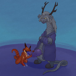 4_fingers anthro anthro_on_anthro balls bodily_fluids claws clothed clothing crossed_arms cum cum_in_mouth cum_inside cum_on_ground cum_on_penis dominant duo erection fellatio fingers footwear foreskin front_view genital_fluids genitals grey_body grey_hair hair horn humanoid_genitalia humanoid_penis hybrid_genitalia hybrid_penis kneeling knot larger_dom larger_male long_hair looking_down male male/male nude open_mouth oral partially_clothed penile penis penis_grab purple_penis red_body sex shoes size_difference slippers smaller_male standing tail argon_vile dungeons_and_dragons hasbro little_witch_academia mythology studio_trigger wizards_of_the_coast fafnir_(little_witch_academia) dragon kobold kobold_(5e) mythological_creature mythological_scalie scalie 1:1 2018 digital_media_(artwork) hi_res signature
