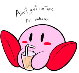 ambiguous_gender bald beverage black_eyes black_outline blush blush_stickers container cup dialogue drinking drinking_straw empty_eyes featureless_feet featureless_hands feet front_view holding_container holding_cup holding_object juice_(beverage) monotone_body noseless not_furry outline pink_body red_feet simple_background simple_eyes sitting solo text white_background aintsmart kirby_(series) nintendo kirby waddling_head 2012 digital_drawing_(artwork) digital_media_(artwork) english_text flat_colors full-length_portrait low_res portrait