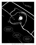 bed_sheet bedding black_background border dialogue eye_bags forked_tongue gurgle_(sound_effect) insomnia male pillow simple_background solo speech_bubble spots tongue sharkinthepark komo_(sharkinthepark) komodo_dragon lizard monitor_lizard reptile scalie 2025 4:5 absurd_res black_and_white comic hi_res monochrome