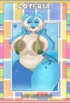 anthro areola big_breasts big_butt bikini blonde_hair breasts brown_areola butt clothing female hair looking_at_viewer lottery mexican_lottery micro_bikini navel open_mouth pulling_bikini_up skimpy_bikini slightly_chubby slightly_chubby_female solo swimwear text thick_thighs two-piece_swimsuit fragomatesh nintendo pokemon mildred_(charliecorvinus) generation_1_pokemon lapras pokemon_(species) absurd_res hi_res spanish_text