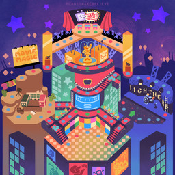 billboard board_game building checkered checkered_floor drum drum_set electronics for_a_head fountain movie_set musical_instrument percussion_instrument screen screen_face stage stage_lights television text zero_pictured planetmakebelieve deltarune mario_party mario_party_(series) undertale undertale_(series) mettaton ralsei spamton_g._spamton tenna_(deltarune) object_head screen_head tv_head 1:1 2025 absurd_res artist_name colored digital_drawing_(artwork) digital_media_(artwork) english_description english_text hi_res