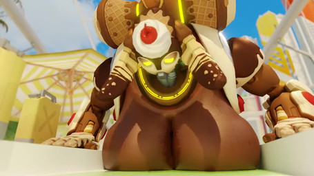 areola big_breasts bodily_fluids breasts brown_areola brown_body brown_nipples exercise female female_taur huge_breasts hyper hyper_breasts machine nipples push-up sloshing_breasts solo sweat sweaty_breasts tusks yellow_eyes snips456fur blizzard_entertainment overwatch orisa_(overwatch) omnic taur 16:9 2023 3d_(artwork) 3d_animation animated digital_media_(artwork) loop short_playtime sound video widescreen