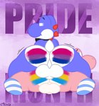 anthro backsack balls big_butt biped bisexual_pride_colors bow_tie butt clothed clothing duo genitals lgbt_couple lgbt_pride long_socks lying male male/male male_anthro on_another on_front on_top pansexual_pride_colors partially_clothed perineum pride_colors rear_view henrique_rick lgbt_pride_month mario_bros nintendo lickid summy blue_yoshi pink_yoshi yoshi absurd_res digital_drawing_(artwork) digital_media_(artwork) hi_res