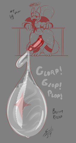 anthro balcony balls big_balls big_butt big_penis bodily_fluids butt catch_condom clenching_balls condom condom_balloon excessive_genital_fluids excessive_precum fangs genital_fluids genitals half-closed_eyes huge_balls huge_penis hyper hyper_balls hyper_genitalia long_tongue male narrowed_eyes nude onomatopoeia penis precum sexual_barrier_device solo sound_effects sweat teeth text tongue tongue_out wearing_condom grayscalerain saliant mythology rutherford_(tkongingi) dragon mythological_creature mythological_scalie scalie absurd_res hi_res