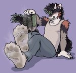 anthro bodily_fluids claws clothing dirty dirty_clothing dirty_socks feet foot_fetish foot_focus footwear fur horn licking licking_lips male paws shoes smelly smelly_feet smelly_socks sneakers socks solo steam steamy_feet sweat sweaty_feet toe_claws tongue tongue_out jimmycervix mythology aylan_(character) dragon furred_dragon furred_scalie mythological_creature mythological_scalie scalie hi_res