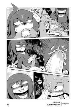 anal anal_penetration ass_to_mouth bodily_fluids bruised bruised_leg bukkake cum cum_in_ass cum_in_mouth cum_inside cum_on_face cumshot ejaculation forest forest_background genital_fluids happy happy_sex heart_eyes heart_symbol male male/male manga_style nature nature_background penetration plant sex sweat tree codyf0xx sega sonic_the_hedgehog_(series) knuckles_the_echidna sonic_the_hedgehog echidna eulipotyphlan hedgehog mammal monotreme absurd_res comic hi_res monochrome