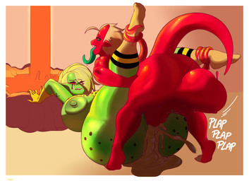 balls big_balls big_breasts big_butt big_penis bite biting_lip biting_own_lip bodily_fluids breasts butt clothed clothing cloven_hooves cum cum_in_vagina cum_inside duo erection eye_through_hair eyebrow_through_hair eyebrows female female_penetrated freckles genital_fluids genitals gloves green_body green_sclera green_skin green_tongue hair handwear hooves huge_balls huge_breasts huge_butt humanoid_on_humanoid humanoid_penetrated humanoid_penetrating humanoid_penetrating_humanoid humanoid_pointy_ears lava leg_grab long_tongue lying male male/female male_penetrating male_penetrating_female mostly_nude motion_lines nipples noseless not_furry on_back onomatopoeia penetration penile penile_penetration penis penis_in_vagina pointy_ears red_body red_skin red_tail self_bite sex sound_effects tail teeth tentacles text thick_thighs tongue tongue_out translucent translucent_hair vaginal vaginal_penetration vulva yellow_eyes bloxwhater mr.pink third-party_edit disney wander_over_yonder lord_dominator pwink_(mr.pink) alien alien_humanoid humanoid color_edit colored hi_res