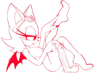 anthro areola barbell_piercing bodily_fluids breasts dildo eyewear eyewear_on_head female glasses glasses_on_head hand_on_leg hand_on_own_leg humanoid_dildo humanoid_hands long_nails navel nipple_barbell nipple_piercing nipples nude nude_anthro nude_female piercing raised_leg sex_toy side_boob solo suction_cup_dildo sweat sweaty_face wings jisoogunn sega sonic_the_hedgehog_(series) rouge_the_bat bat mammal digital_drawing_(artwork) digital_media_(artwork) english_description hi_res monochrome sketch