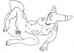 8_breasts anthro anthrofied arania black_and_white breasts dildo eeveelution female generation_2_pokemon genitals masturbation monochrome multi_breast nintendo nipples penetration pokemon pokemon_(species) pokemorph pussy sex_toy simple_background solo supernumerary_breasts tail toying_self umbreon vaginal vaginal_masturbation vaginal_penetration white_background