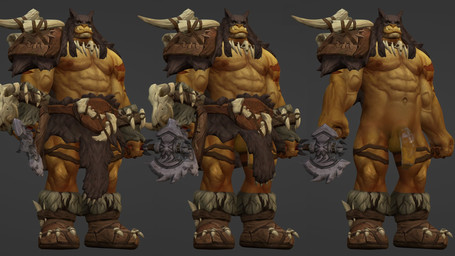 abs clothed clothing fangs genitals male muscular muscular_humanoid muscular_male navel nipples pecs penis solo teeth mrkipler blizzard_entertainment warcraft rexxar humanoid orc hi_res