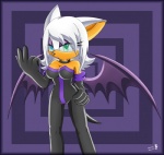 alternative_fashion anthro breasts cleavage clothed clothing female goth hair heterochromia membrane_(anatomy) membranous_wings pose solo white_hair wings fireball-flamery sega sonic_the_hedgehog_(series) fan_character noir_the_bat bat mammal